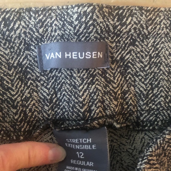 VAN HEUSEN stretch high rise pants size 12 - Picture 4 of 7